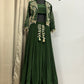 Green designer dress