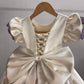 Off White Handpainted Baby Girl Dress