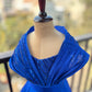 Blue Corded Birthday Dress