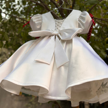 Hand painted birthday dress for baby Girl
