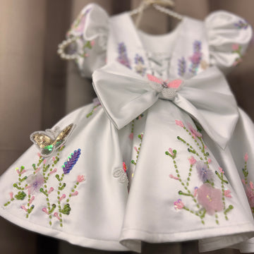 White Hand Crafted Dress