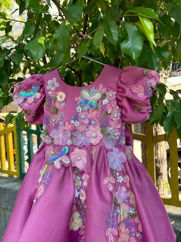 Pink Hand Crafted Dress