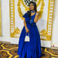 Blue smart party wear dress