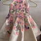 White Halter Neck Baby Dress