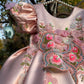 Peach Big Butterfly Dress