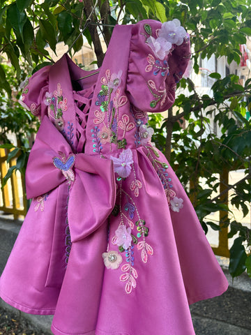 Pink Hand Crafted Dress