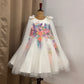 Beautiful White colour Handwork Dress