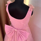 Pink 3 D Butterfly Handcrafted Dress for Women