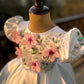 White Flower Handmade Dress