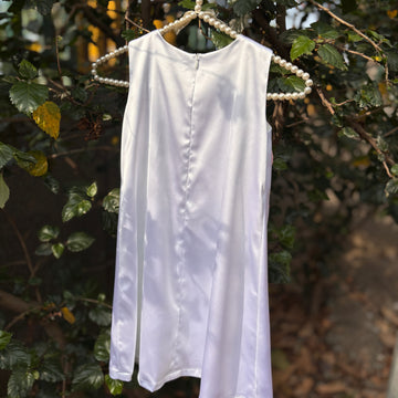 White colour Hand work dress