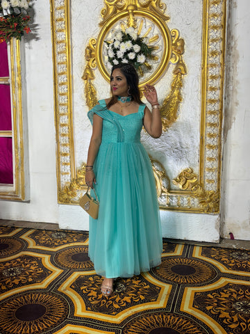 Green Party wear dress