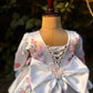 White Hand Crafted Emblished Dress