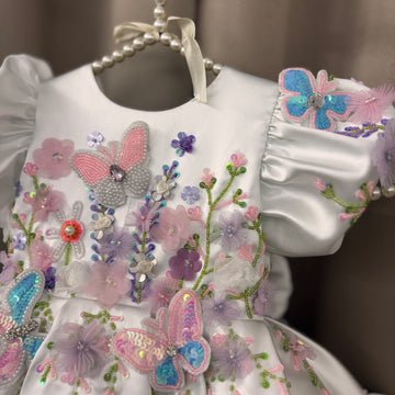 White Hand Crafted Dress