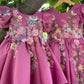 Pink Handmade Mother Daughter Dress Combo