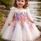 Beautiful White colour Handwork Dress