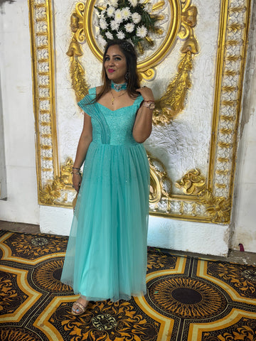 Green Party wear dress
