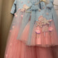 Dual Tone Handmade Mother Daughter Dress Set