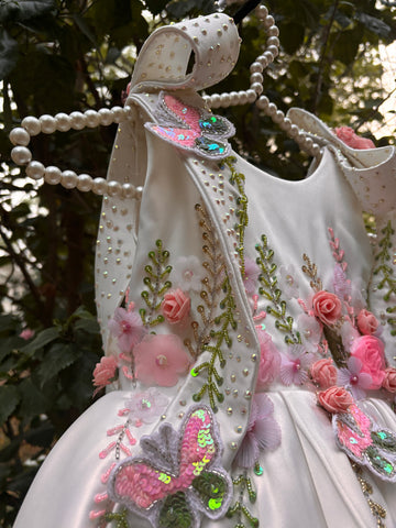 White Handmade Designer Dress