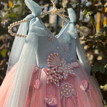 Dual Tone Handmade Dress