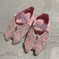 Hand made beautiful baby shoes of soft fabric