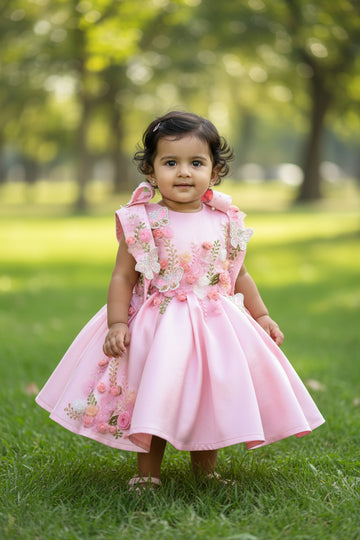 Pink Handmade Designer Dress