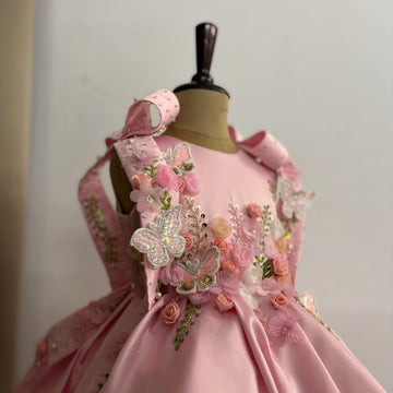Pink Handmade Designer Dress