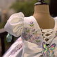 White Big Butterfly Birthday Dress