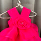 Pink Flower Organza Dress