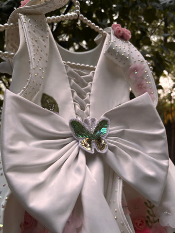 White Handmade Designer Dress