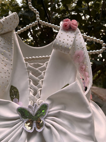 White Handmade Designer Dress