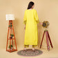 EF1035 - Yellow Embroidered Suit Set