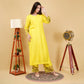 EF1035 - Yellow Embroidered Suit Set