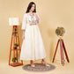 EF1037 - Off White Embroidered Anarkali Set