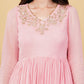 EF1039 - Pink Handmade Anarkali Set