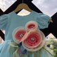 Blue Kids Birthday Dress