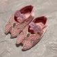 Hand made beautiful baby shoes of soft fabric