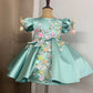 Pista Green color baby dress