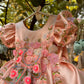 Peach Big Butterfly Dress