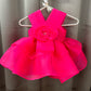 Pink Flower Organza Dress