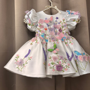 White Hand Crafted Dress