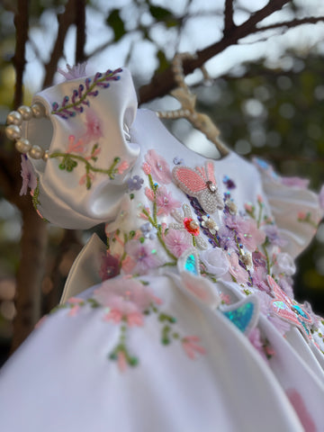 White Hand Crafted Dress