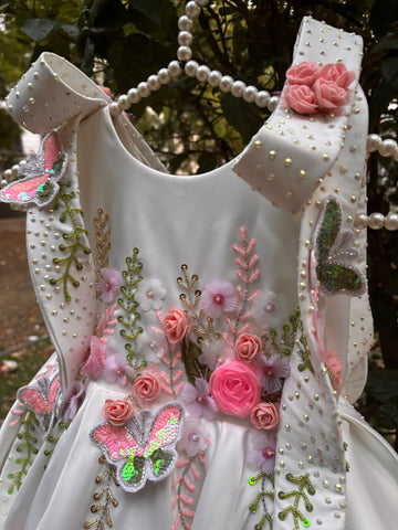 White Handmade Designer Dress