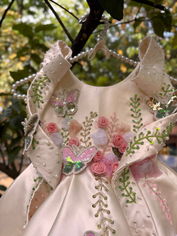Cream Handmade Dress