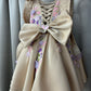 Coffee colour baby dress for birthday Girl