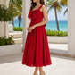 Red Bow Style Dress for women
