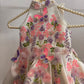 White Halter Neck Baby Dress