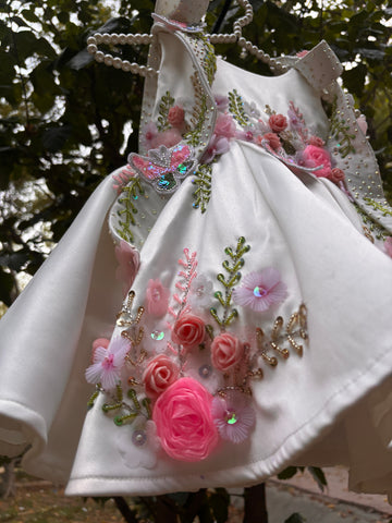 White Handmade Designer Dress