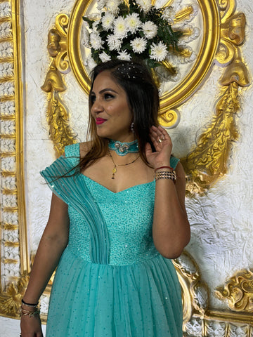 Green Party wear dress