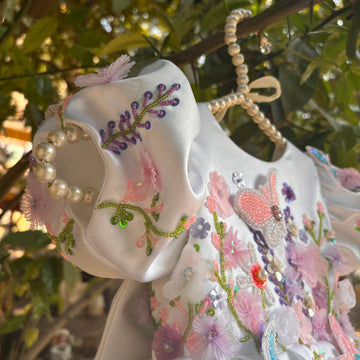 White Hand Crafted Dress