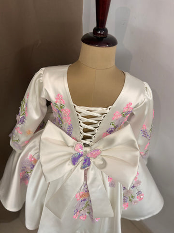 Beautiful Hand work of white colour